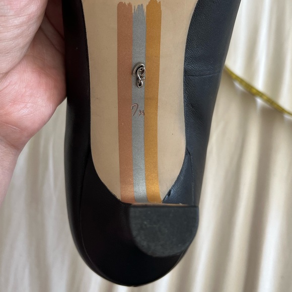 SAM EDELMAN Rika Kitten Heel Black Leather Size 7.5 - Picture 8 of 11